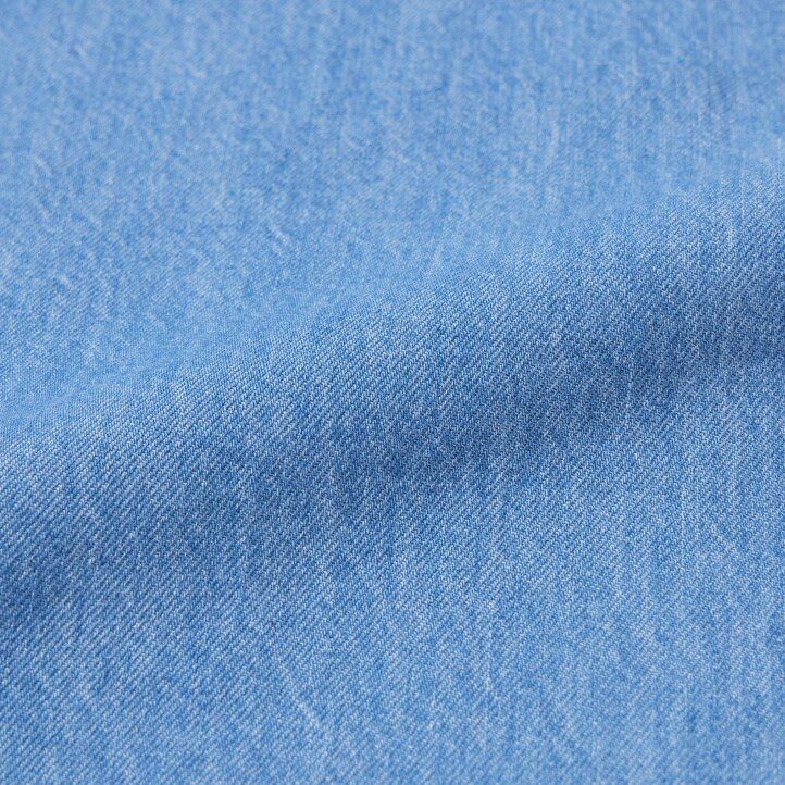 dámské džíny uniqlo denim wide straight legrgo modré