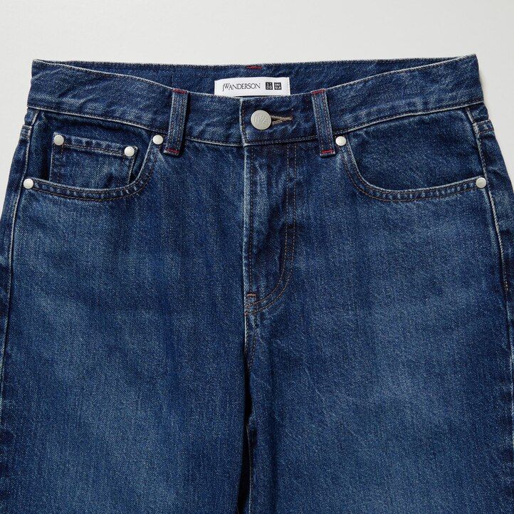 tmavě šedé dámské džíny uniqlo slim fit straight leg