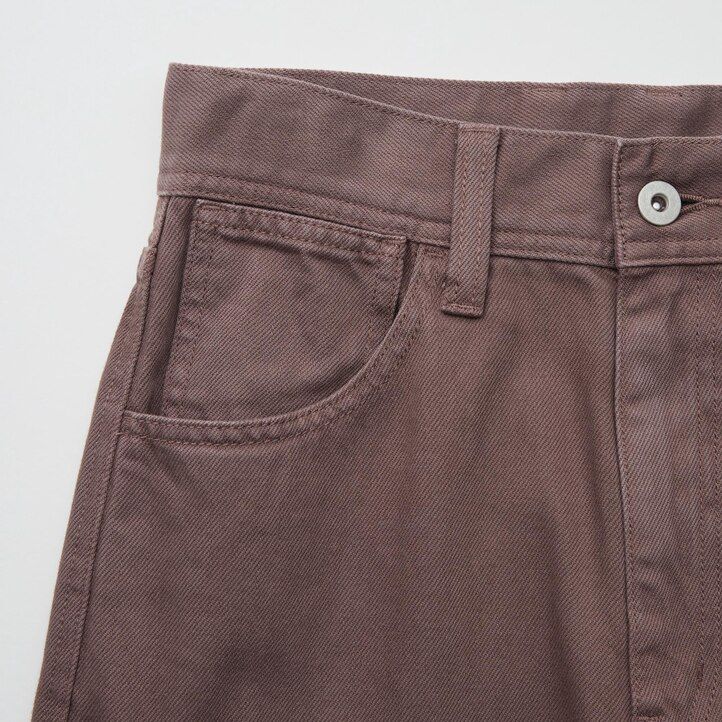 dámské džíny uniqlo curved olivové barvy