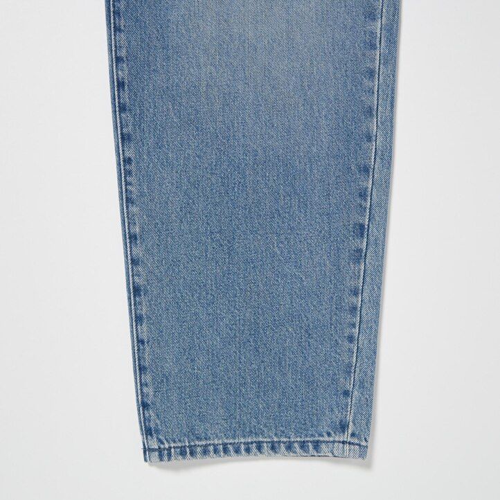 dámské džíny uniqlo wide leg tapered šedé