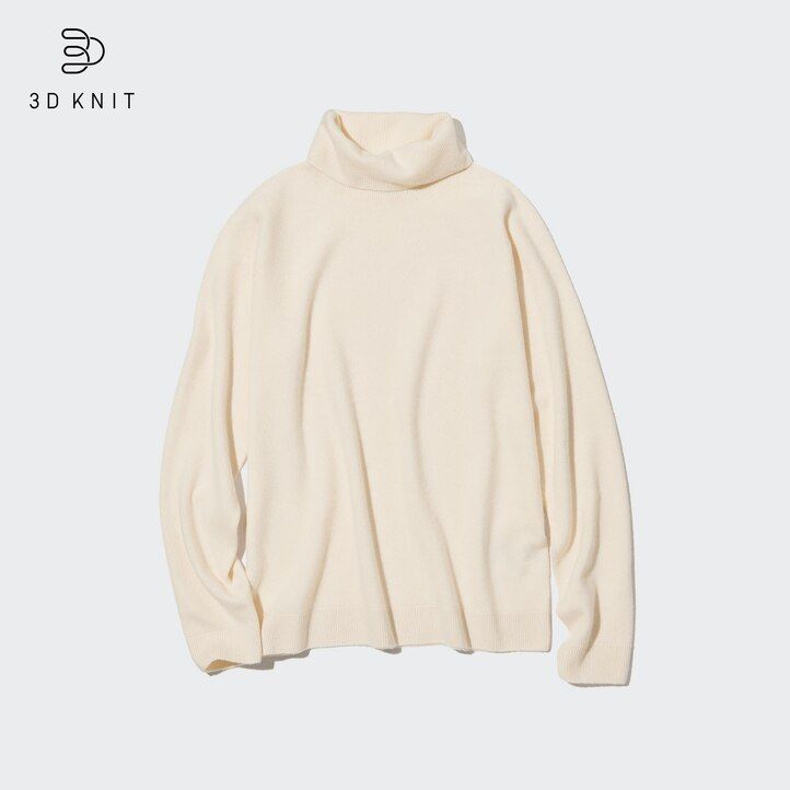dámské bezešvé svetry uniqlo ze 100 shmeru 3d pletené tmavě modré