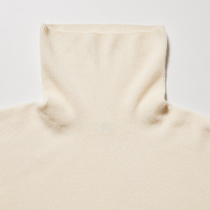 dámské bezešvé svetry uniqlo ze 100 shmeru 3d pletené tmavě modré
