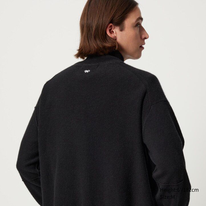 dámské černé svetry uniqlo 100pctshmere s vysokým krkem