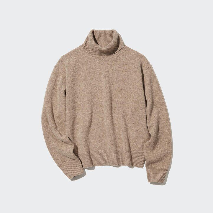 oranžové dámské svetry uniqlo premium lambswool