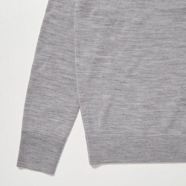 dámské svetry uniqlo 100pct extra fine merino hnědé
