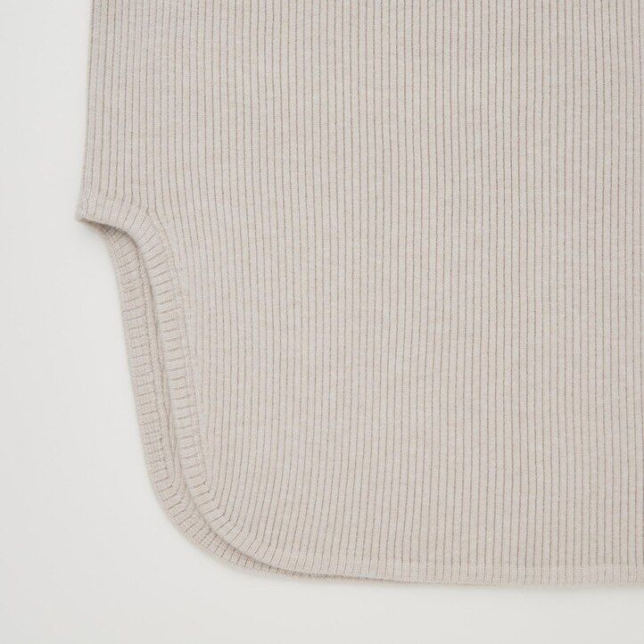 dámské žebrované sukně uniqlo 3d knit bezešvé souffle příze béžové