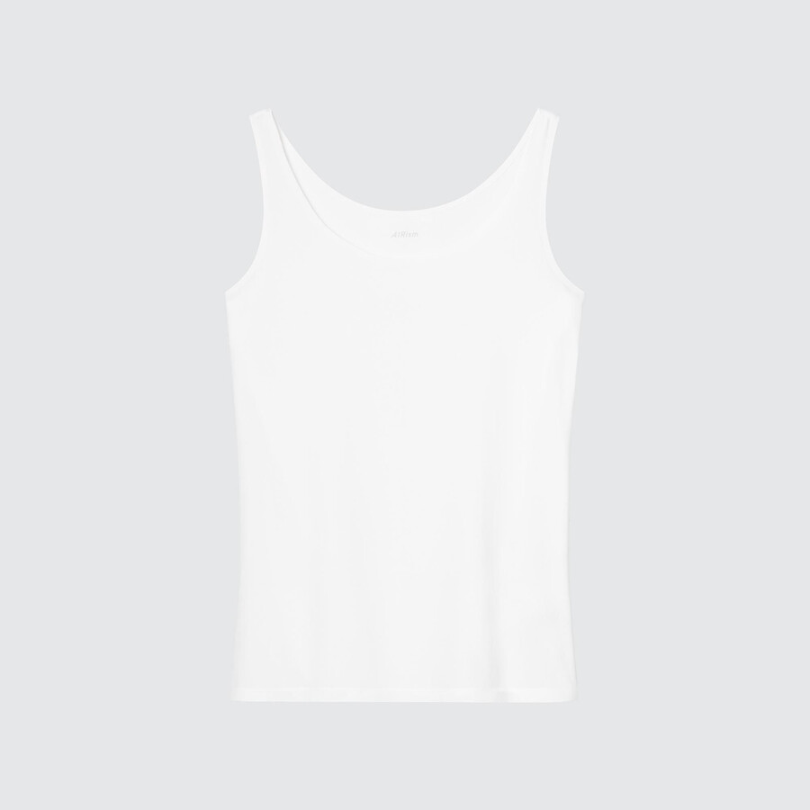 dámská bílá trička bez rukávů uniqlo airism