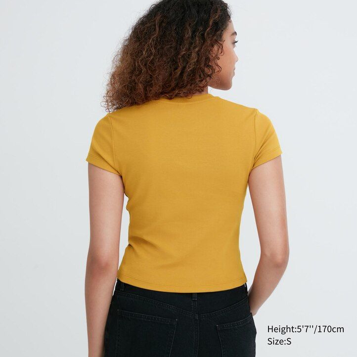 růžová dámská trička uniqlo s krátkým rukávem