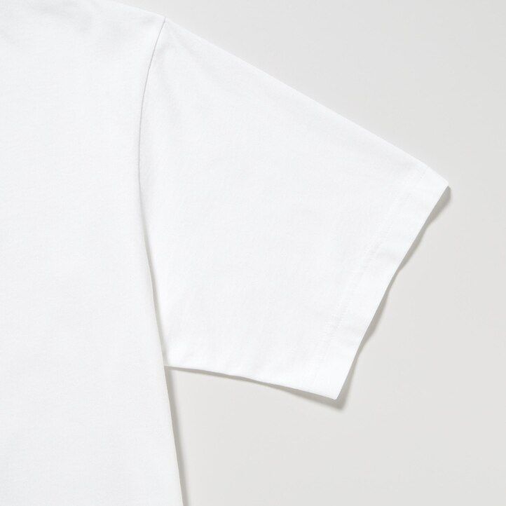 dámská bílá trička uniqlo peace for all s grafikou kei nishikori