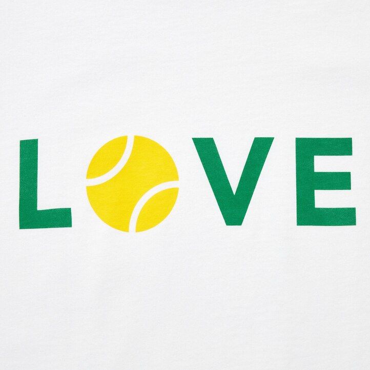 dámská trička uniqlo peace for all s grafikou roger federer bílá