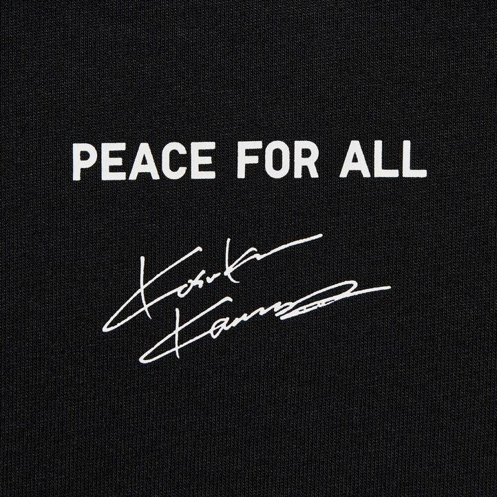 dámská černá trička uniqlo peace for all s grafikou kosuke kawamura