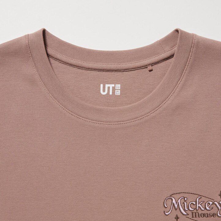 dámská trička uniqlo disney collection mini ut graphic hnědá