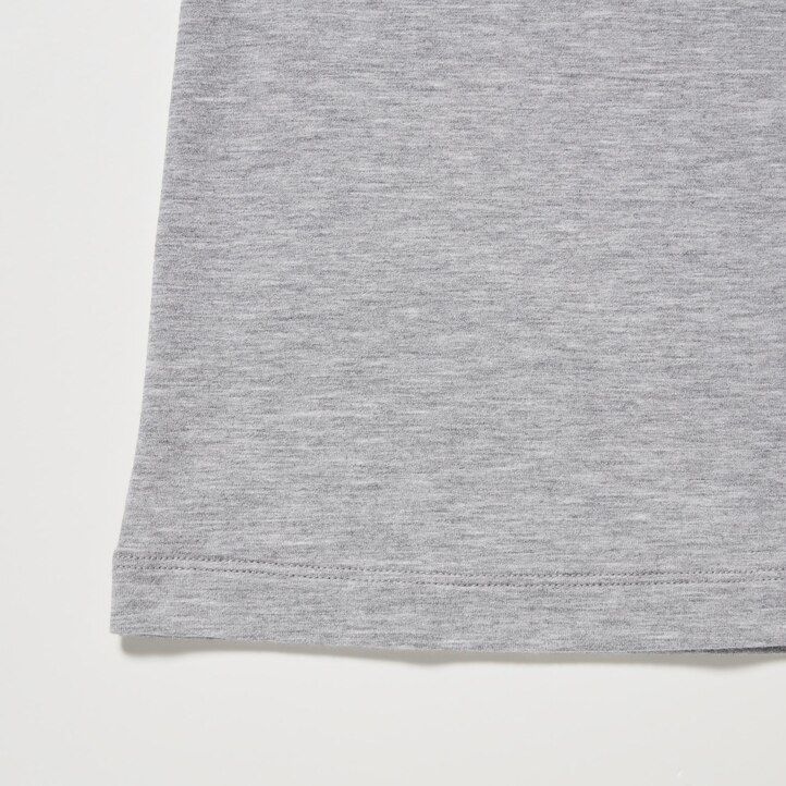 tmavě zelené dámské termo tričko uniqlo heattech extra warm cotton s kulatým výstřihem a rukávy