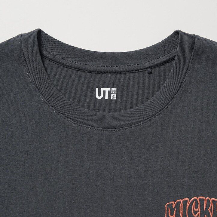 dámská trička uniqlo disney collection mini ut graphic tmavě šedá