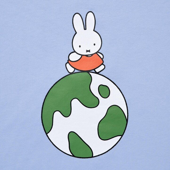 dámská modrá trička uniqlo peace for all s grafikou dick bruna