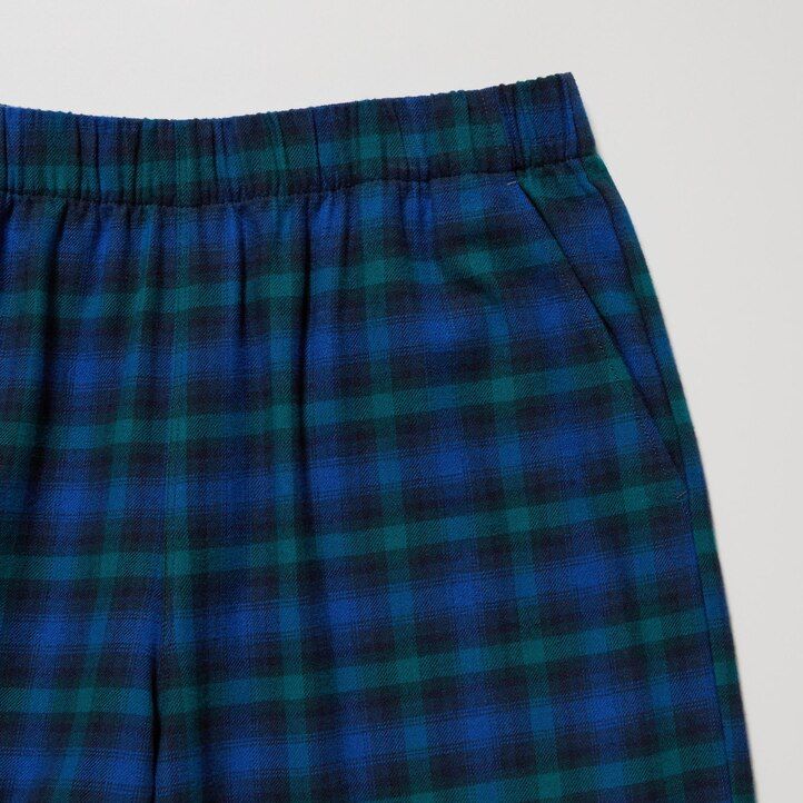 dámské flanelové topy uniqlo modré