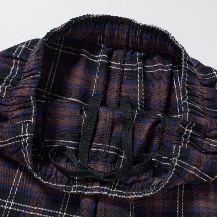 dámské flanelové topy uniqlo tmavě hnědé