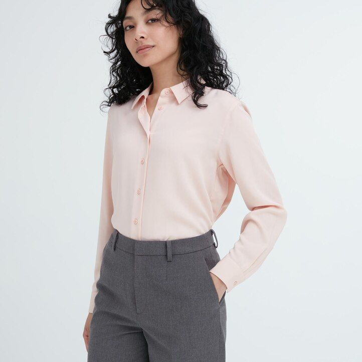 dámské elegantní topy uniqlo v tmavě modré barvě ke kotníkům