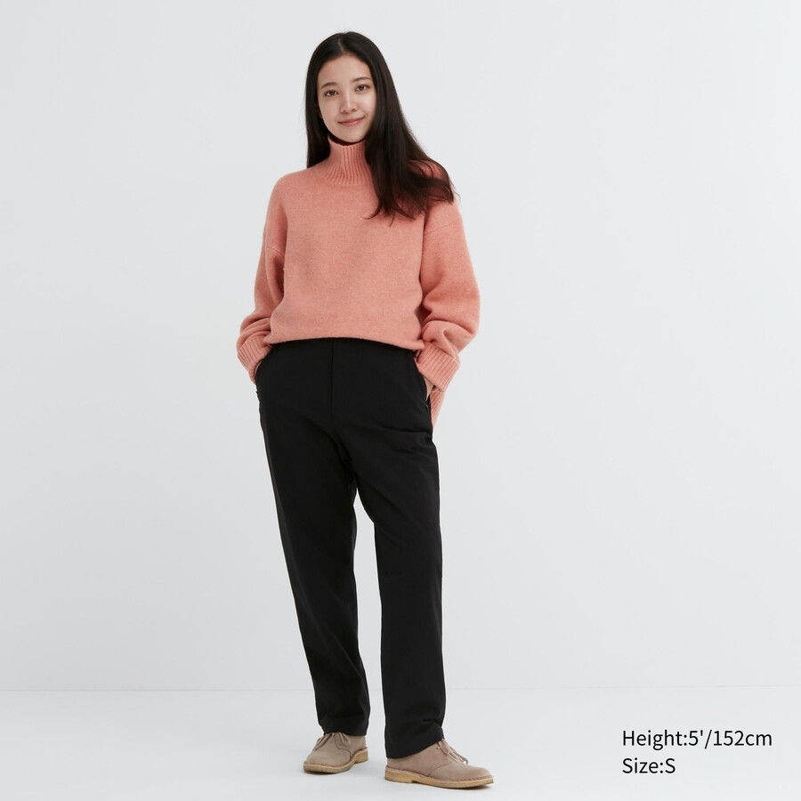 Černé dámské teplé podšívkové topy uniqlo heattech