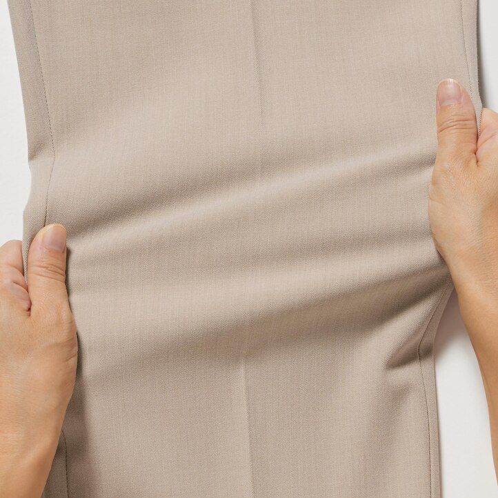 dámské elegantní topy uniqlo v béžové barvě ke kotníkům