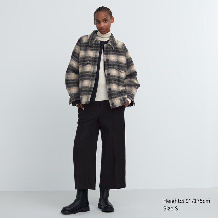 dámské tmavě šedé zkrácené topy uniqlo brushed jersey
