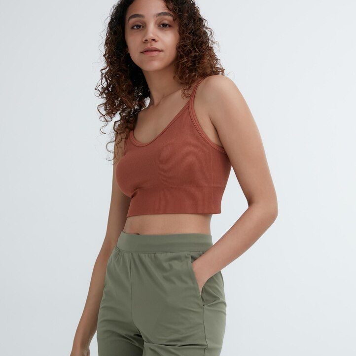 dámské tílko uniqlo ultra stretch airism zelené
