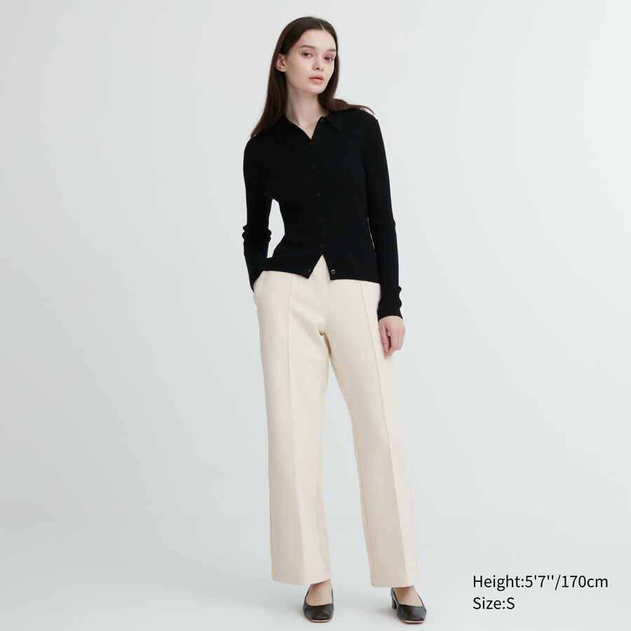 dámské bílé tílko uniqlo dry straight leg