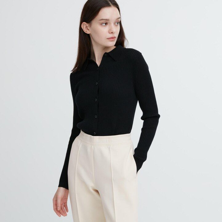 dámské bílé tílko uniqlo dry straight leg